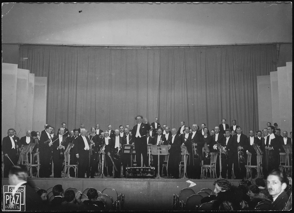 June  1935 – The Concertgebouw Orchestra with Willem Mengelberg in the Salle Rameau (Pleyel) in Paris