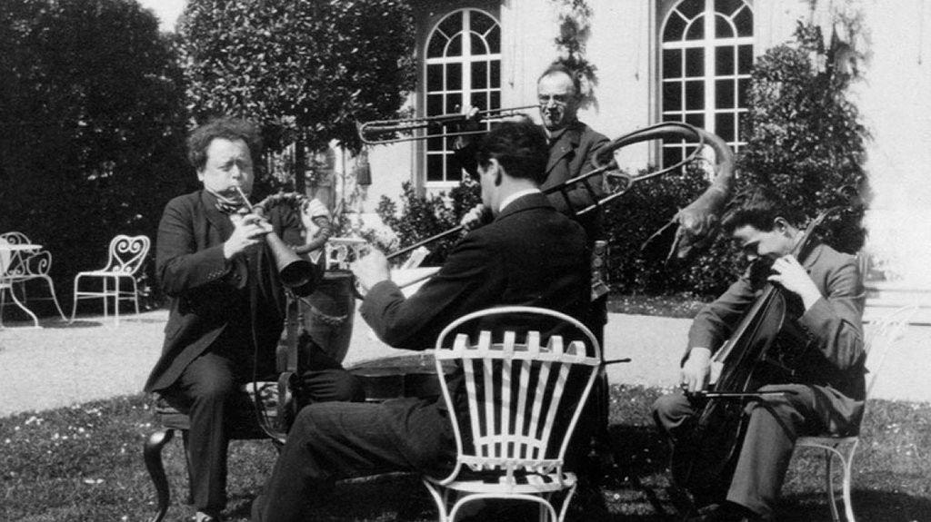 1928 – Paying a visit to Ernest Schelling on a day off during the Concertgebouw Orchestra’s tour of Germany and Switzerland