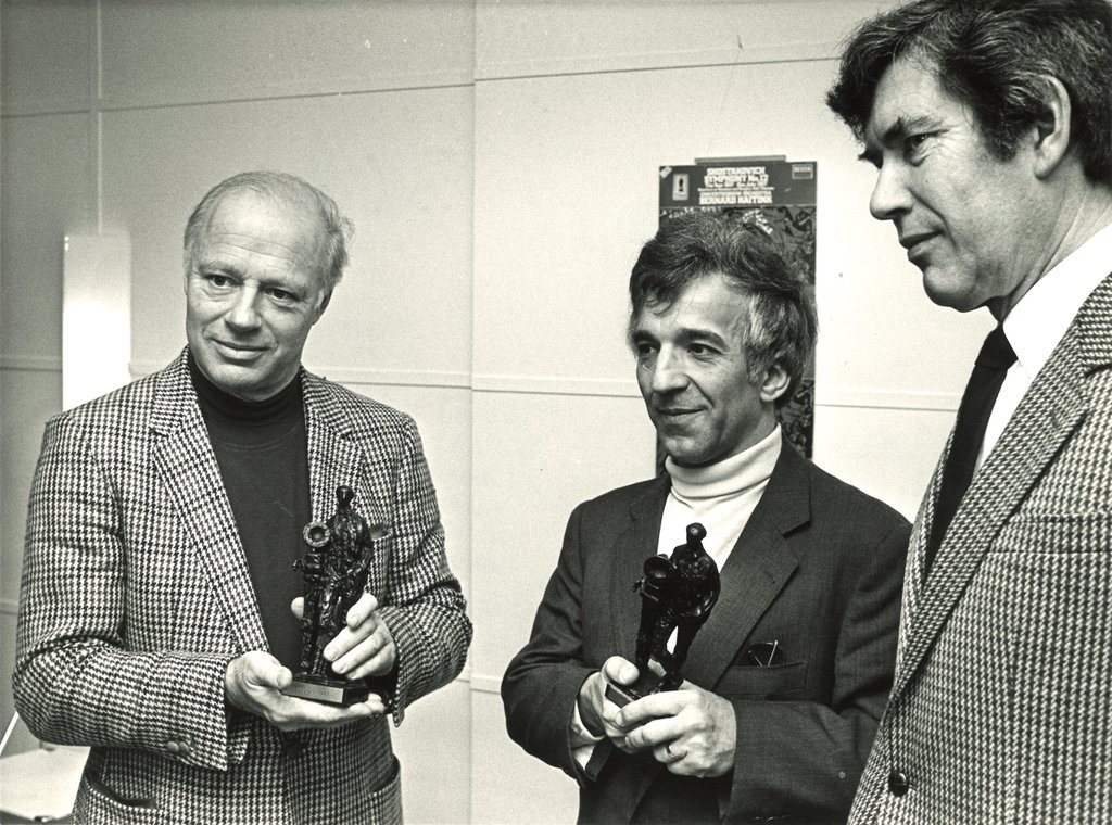 1983 - Edison award winners Bernard Haitink (left) and Vladimir Ashkenazy (center)