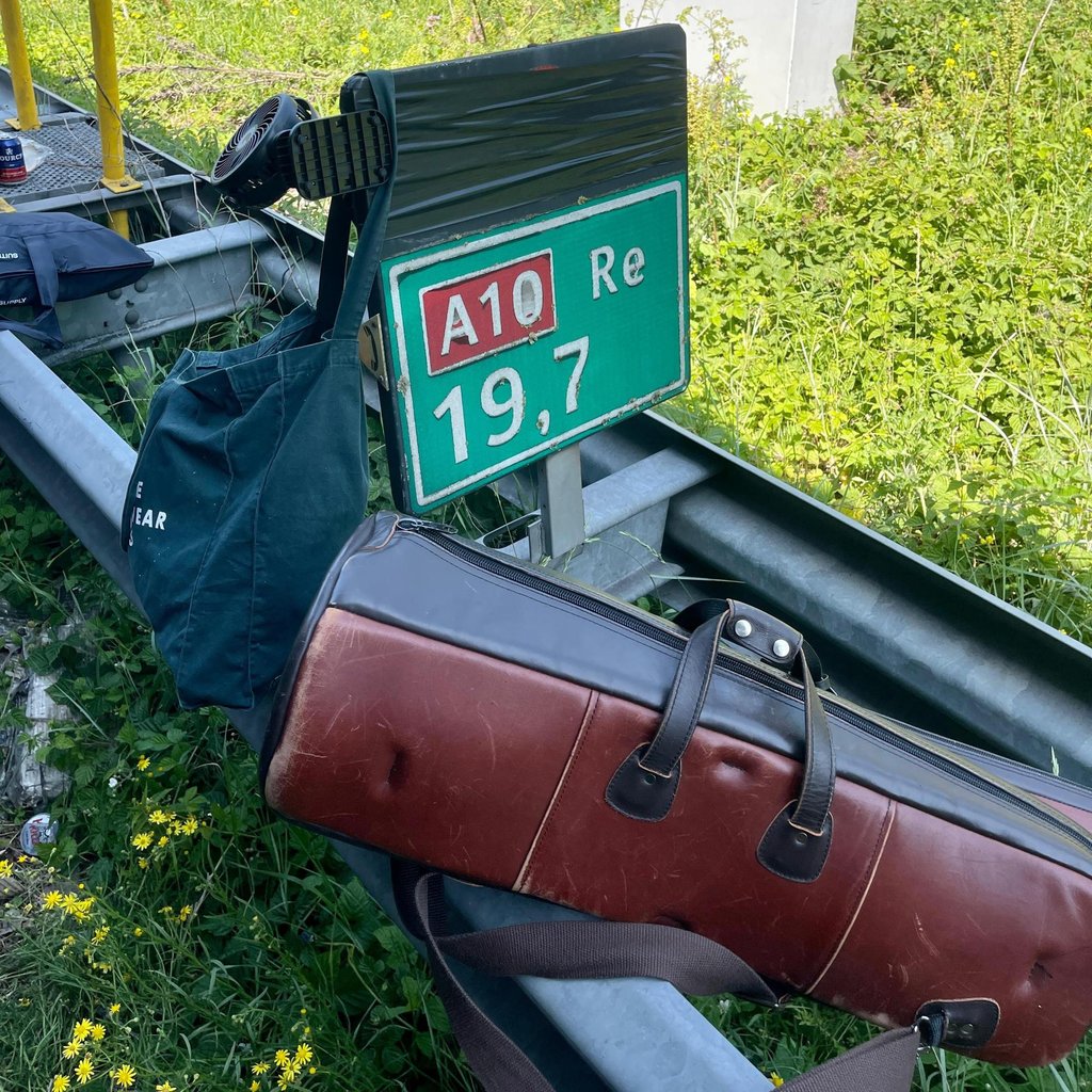Between the barrier and the stage, there's some welcome shade and a gentle breeze.
