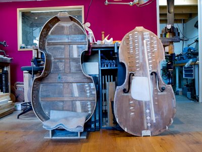 contrabas Marietta Feltkamp basbouwer reparatie