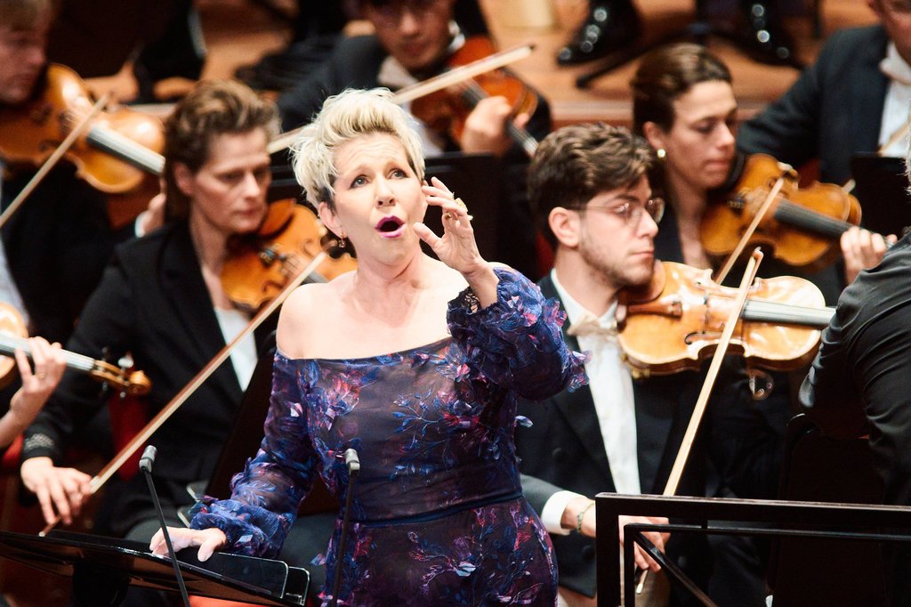 Joyce DiDonato performed Into the Fire, Jake Heggie’s bittersweet song cycle about French artist Camille Claudel, conducted by Antonio Pappano, January 2025