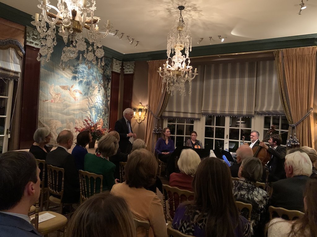 Chamber music concert at the home of a Global Friend in Brussels